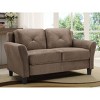 Harper Tufted Microfiber Loveseat - Lifestyle Solutions - 3 of 4