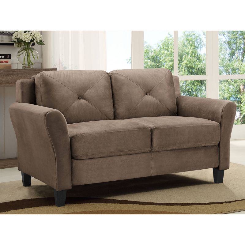 Harper Tufted Microfiber Loveseat - Lifestyle Solutions, 4 of 10
