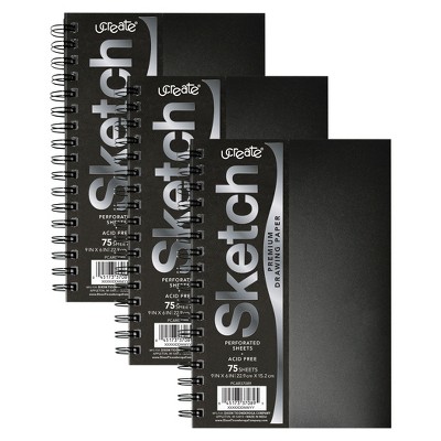 Paper Junkie 6 Pack Large Bulk Sketchbook Journals, Blank Books Notebooks  For Kids, Students, Office Supplies (8.5x11 In) : Target