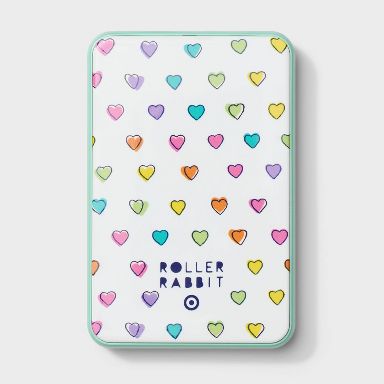 Disco Hearts Wave 5000mAh Power Bank White/Teal - Roller Rabbit x Target