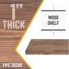 RESTORE Sunset Brown 36 in. Wood Shelf (Wood Only) by Pipe Decor - 4 of 4