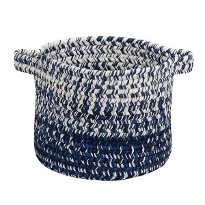 Colonial Mills Monet Ombre Basket, 12"x12"x10", Navy - 1 of 3