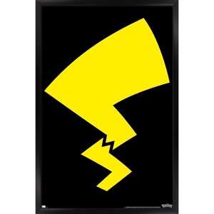Trends International Pokémon - Pikachu Minimalist Tail Framed Wall Poster Prints - 1 of 4