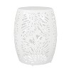 Grungis Cast Iron Cylinder End Tables for Patio,Easy Maintenance and Weather Resistant Accent Table for Backyard,Pool,Indoor Companion - 3 of 4