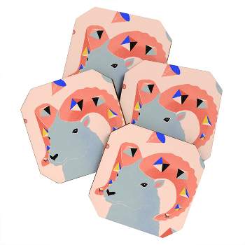 Jaclyn Caris Aries 3 Set of 4 Coasters - Deny Designs