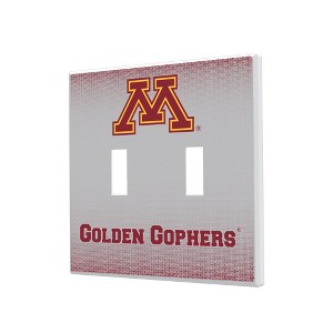 NCAA Big Ten Universities Linen Hidden-Screw Light Switch Plate for Double Toggle - 1 of 4