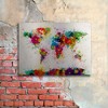 Trademark Fine Art -Michael Tompsett 'Paint World Map' Canvas Art - image 3 of 4