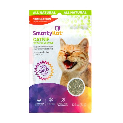 SmartyKat Catnip &#38; Silver Vine Blend Cat Treats - 1.25oz