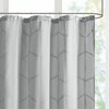 PAGED Modern Metallic Geometric Shower Curtain, 72x72" Shower Curtain with Shiny Print, Printed Metallic Shower Curtain for Bathroom - 4 of 4