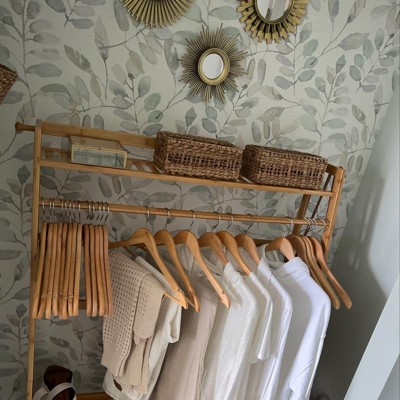 Target bamboo clothes discount rack