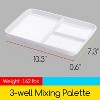 MEEDEN Ceramic Artist Paint Palette, Rectangle Porcelain Watercolor Palette, 10''  7'' Ceramic Mixing Tray for Gouache, Watercolor, Acrylic Painting - 2 of 4