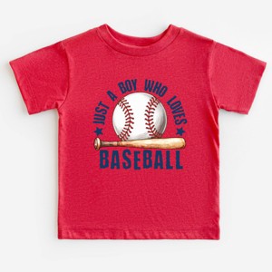 The Juniper Shop Just A Boy Who Loves Baseball Toddler Short Sleeve Tee - 1 of 4
