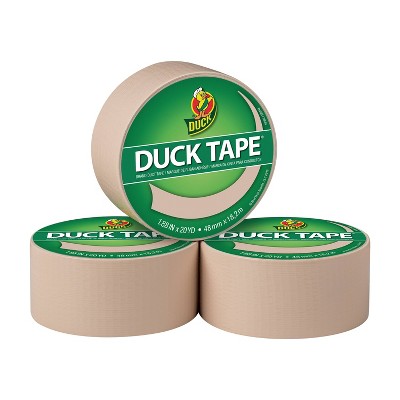 Duck 3pk 1.88" x 20yd Duct Tape Beige