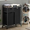 Laundry basket, laundry basket with drawers, 2 laundry sorting machines, 2 bags, 1 storage rack - 3 of 4