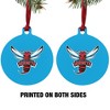 Delaware State University Primary Logo Aluminum Holiday Christmas Tree Ornament - 4 of 4