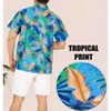 LA LEELA Men's Hawaiian Short Sleeve Button Down Shirt Mens Casual Shirts Holiday Tropical Beach Summer Party Shirts for Men Funny - 3 of 4