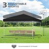 ODK Pop Up Canopy - Beach Tent with One Push Setup, 210d Oxford Fabric - Waterproof & UPF 50+, Outdoor Sun Shade Gazebo for Parties, Camping - 2 of 4