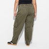 Women's Mid-Rise Barrel Cargo Pants - Wild Fable™ - 3 of 3