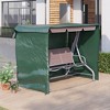 Outsunny 3-Seater Patio Swing Cover, Outdoor Garden Furniture Protection Hammock Cover, Waterproof Windproof Anti-UV - 3 of 4