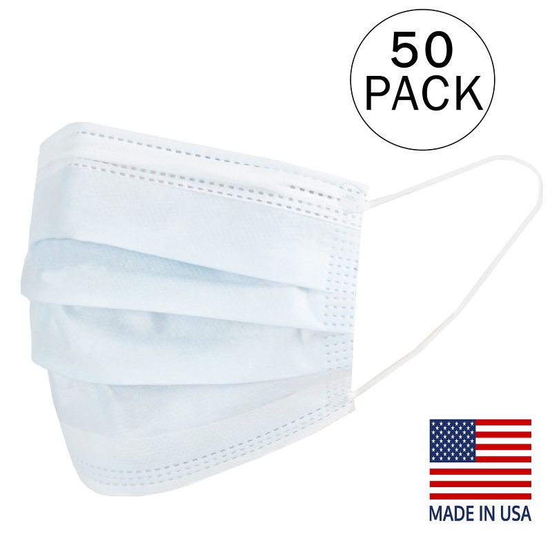 Premium Disposable 3-Ply Face Mask, 1 of 6