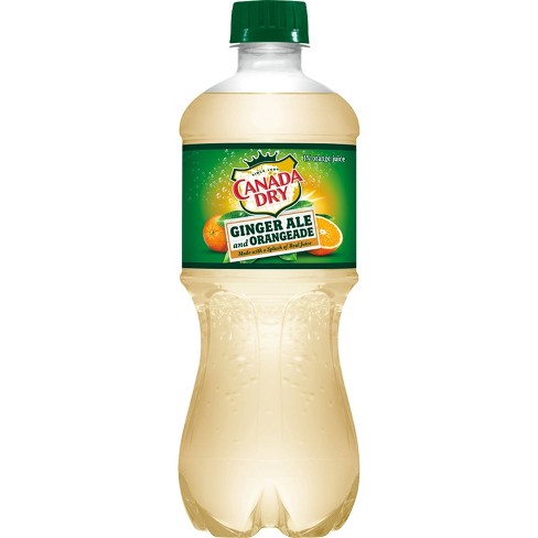 Canada Dry Ginger Ale Nutrition Facts 20 Oz Canada Dry Ginger Ale And Orangeade 20 Fl Oz Bottle Target