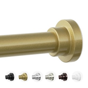 Attop Drill-Free Tension Shower Curtain Rod, 1-Inch Non-Slip Rustproof, Adjustable 28-74 Inch - 1 of 4