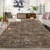 Washable Rugs for Living Room Modern Distressed Bedroom Rug Soft Large Area Rug Non Slip Throw Rugs Low Pile Stain Resistant Carpet for Dining Room - 3 of 4