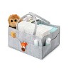 KeaBabies Baby Diaper Caddy Organizer, "Classic Gray" Gray - image 4 of 4