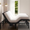 Yaheetech Upholstered Adjustable Bed Base with Independent Head & Foot Incline, Under-Bed LED Lights and USB Ports - 2 of 4