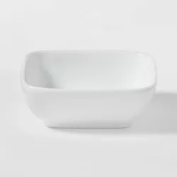 4oz Porcelain Square Dip Bowl White - Threshold™