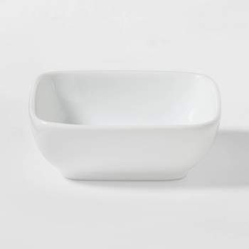 4oz Porcelain Square Dip Bowl White - Threshold™