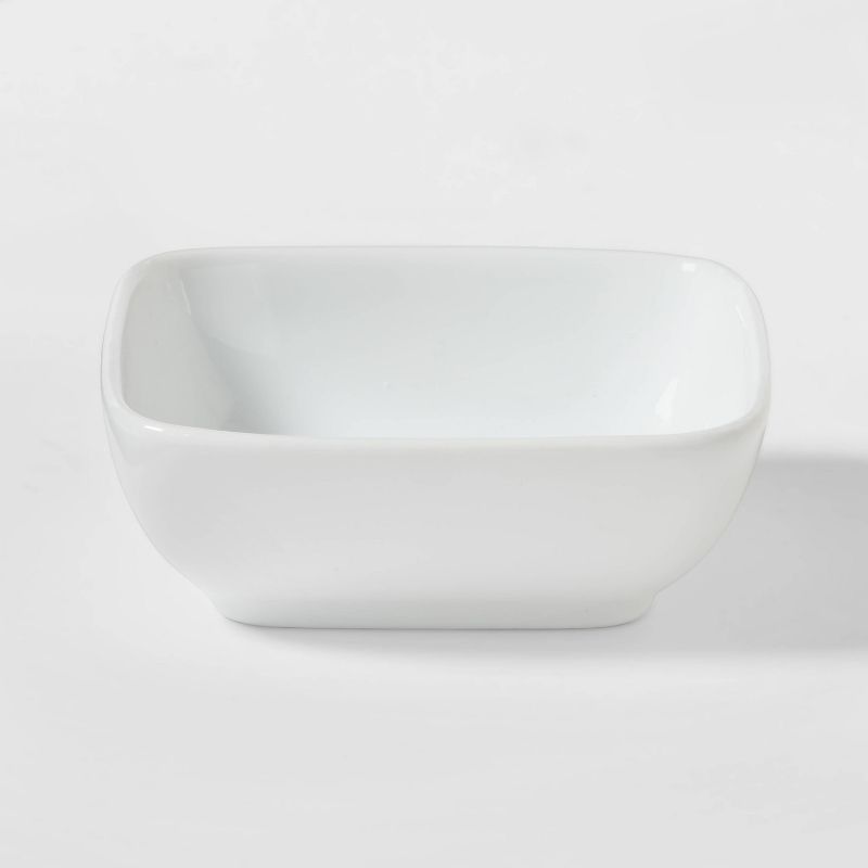 4oz Porcelain Square Dip Bowl White - Threshold&#8482;, 1 of 4