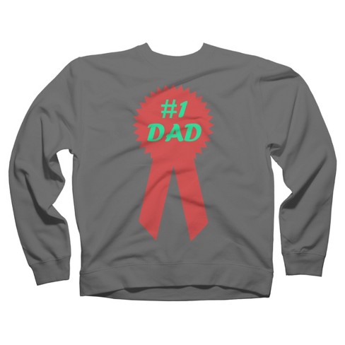 Unisex Design By Humans #1 Dad By Sweatshirt - Athletic Heather - 2x Large  : Target