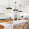 CityFurn 1-Light Modern Industrial Black Pendant Light for Kitchen Island - 3 of 4