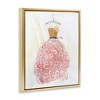 Stupell Industries Elegant & Sophisticated Pink Gown Floating Frame Canvas Art - 2 of 4