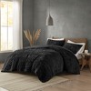 3Pcs Comforter Set, Cozy Solid Bedding Set, Microfiber Bed Comforter - 2 of 4