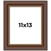 PosterPalooza | Photo Size Traditional Brown Picture Frame - UV Acrylic, Foam Board Backing, Hanging Hardware - 2 of 4
