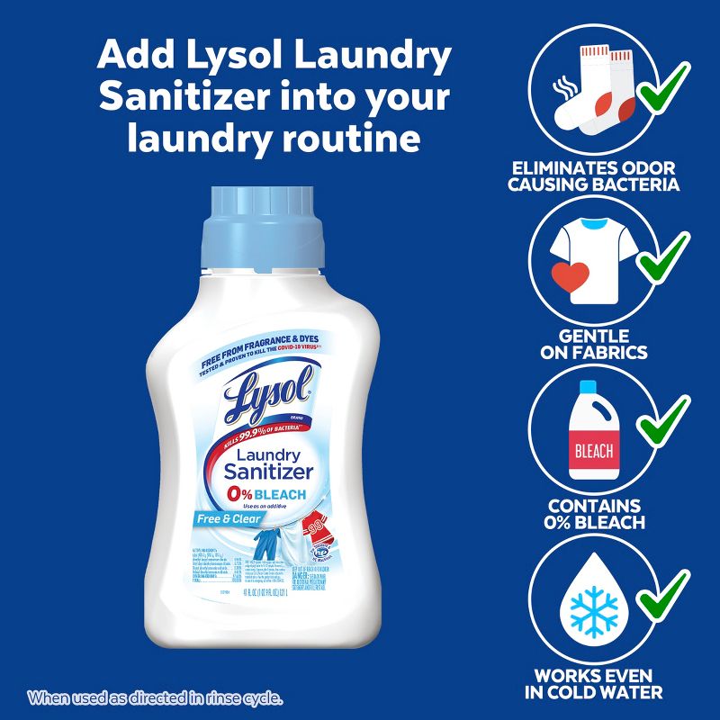 Lysol Laundry Sanitizer Free & Clear, 6 of 13