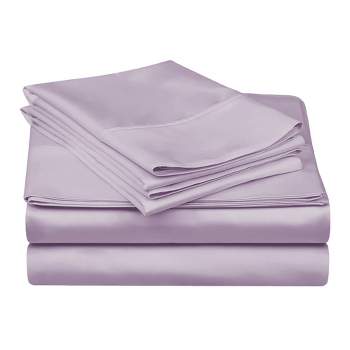 100% Premium Cotton 300 Thread Count Solid Deep Pocket Luxury Bed Sheet Set by Blue Nile Mills