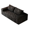Dronkon 63in Deluxe 2 seat Oversized Upholstered Loveseat,No Assembly Deep Seat,Black - 2 of 4