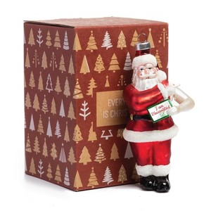 Every Day is Christmas Glass Blown Decoration Cute Hand Made Figurines Christmas Tree Ornament - 1 of 4