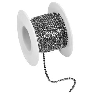 Unique Bargains DIY Bag Clothing Decoration Crystal Rhinestone Sew on Close Claw Chain Trim - 1 of 4