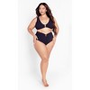 Women's Plus Size Persia Bikini Top - black | CITY CHIC - image 3 of 4