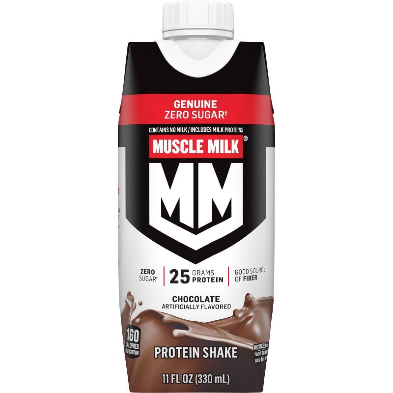 Muscle Milk Genuine Protein Shake - Chocolate - 11 fl oz/4pk, 4 of 7