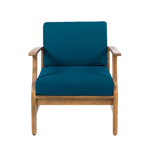 Perla outdoor acacia wood club chair outlet