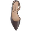 Journee Collection Womens Medium and Wide Width Keefa Pointed Toe Low Block Heel Pumps, Brown 11W - 4 of 4