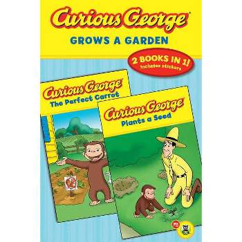 Curious George Grows a Garden (Cgtv Double Reader) - by  H A Rey (Paperback)