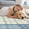 Modern Washable Area Rug for Living Room, Floral Printed Floor Rug with Non Slip Backing, Ultra-Thin Stain Resistant Carpet for Home - 4 of 4