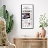 Americanflat 11x22 Newspaper Frame Polished Plexiglass - Display Assorted Media Articles - Thin Border Picture Frame for Wall Display - Black - 4 of 4