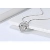 Frenchie Mom French Bulldog Heart Necklace Cubic Zirconia Women Ginger Lyne Collection - 4 of 4